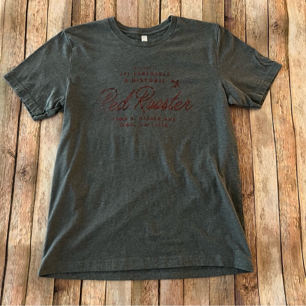 Men’s Red Rooster Stillwater Oklahoma men’s short sleeve graphic tee shirt | L